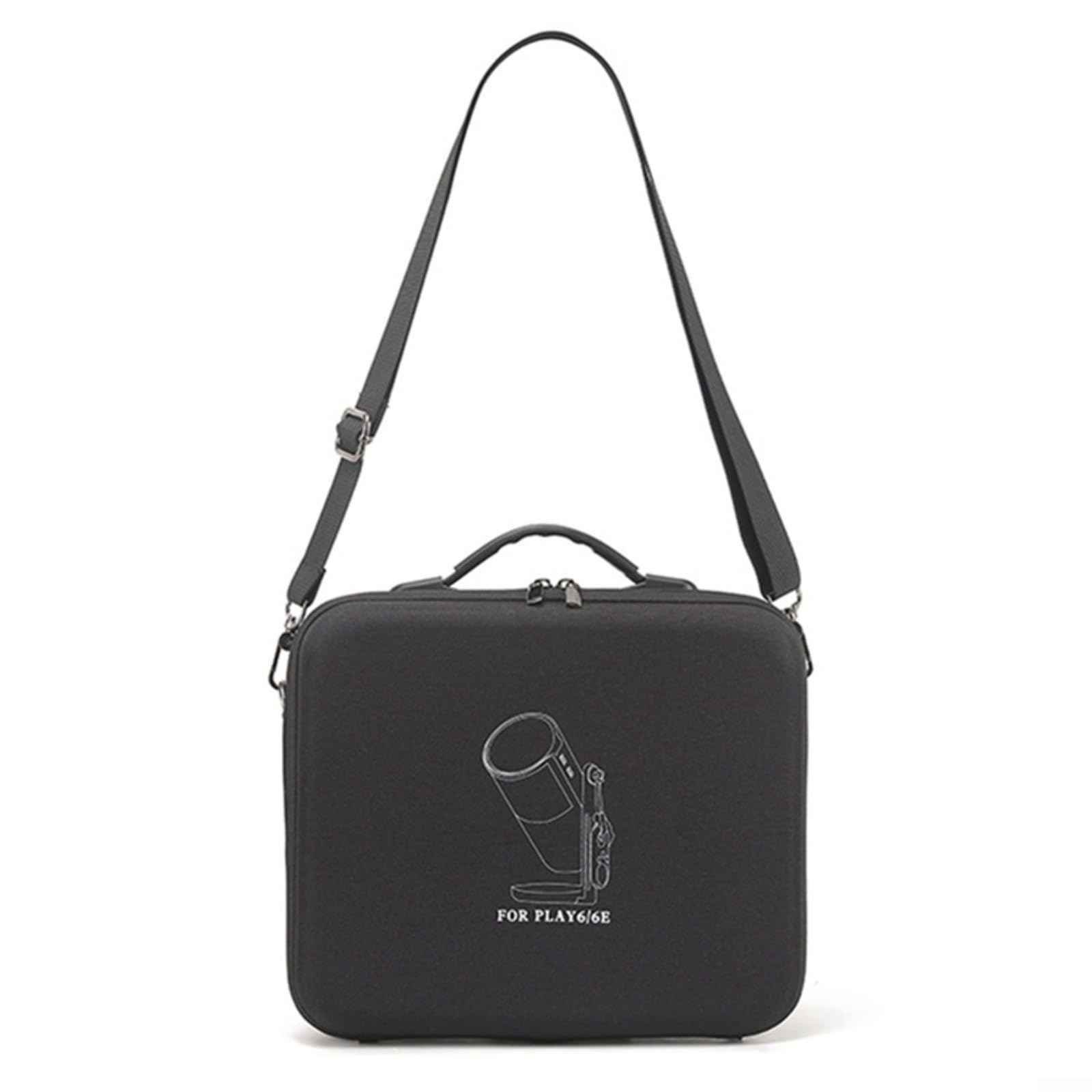 Bolsa de almacenamiento para proyector, carcasa rígida impermeable con múltiples compartimentos para PLAY6 y 6E, diseño de EVA negra y tela