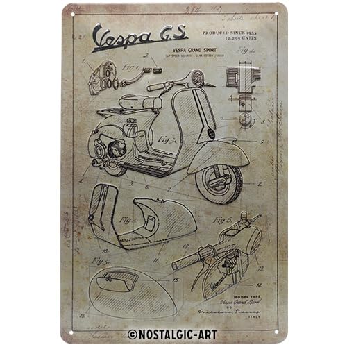 Nostalgic-Art Retro wandklok, 31 cm, Vespa – Iconic Nostalgic-Art Retro wandklok, 31 cm, Vespa – Iconic