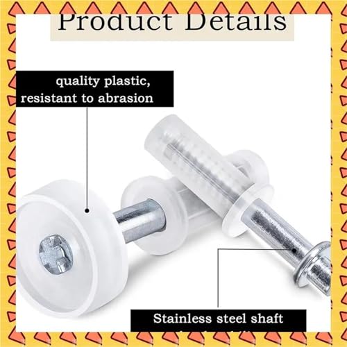 Kit de Herrajes para Puertas Plegables de 20 Piezas con Rueda Guía Superior y Pivote Superior con Resorte miniatura 3