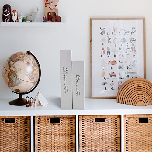 Yd Sz Yadoo Decorative Books Boxes: Faux Books For Decoration Stacked Books For Coffee Tables Decor Bookshelves Decor Home Decor, Set Of 2 Fake Books Fashion Storage Boxes (Dream Tree) #TOP1