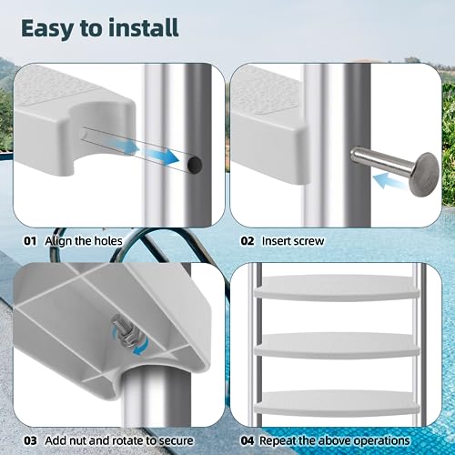 Escalera universal para piscina, 18 pulgadas miniatura 4