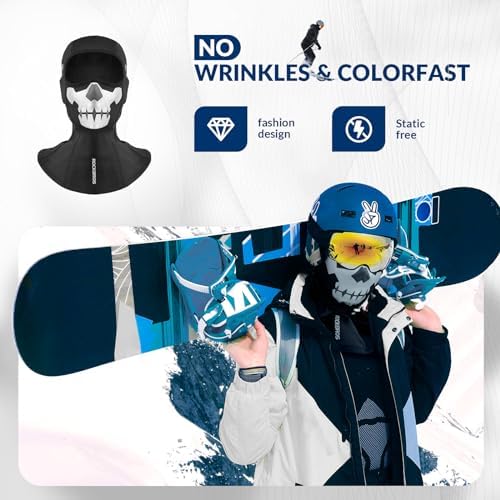 ROCKBROS Half Balaclava Maschera Da Ciclismo Invernale - Foto 10