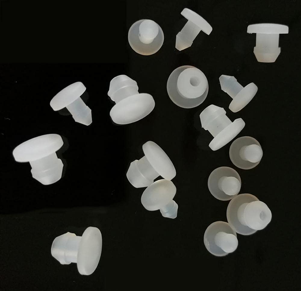 Tapones de goma, Tapones de silicona for orificios (1/5/10/20/24 unidades, 4,5-50,6 mm, tipo T, tapa tapón, junta a presión, tapas extremo, sellado)(2pcs,7.5Mm)