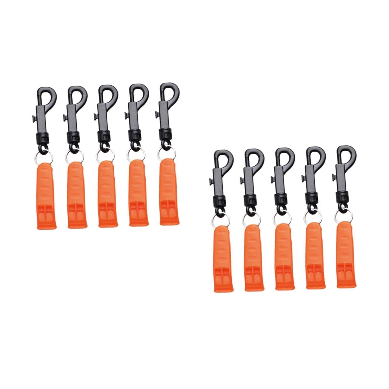 YARNOW Fischietto D'emergenza Essentials da Campeggio Partite Sopravvivenza Escursionistica Emergenza Fischio Fischietto da Campeggio Fischio di Sicurezza Plastica Orange