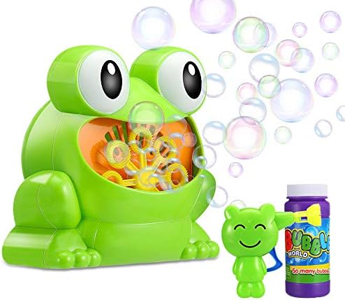 MagicMB Automatic Bubble Machine for Kids, Kids Bubble Machine Bubble Blower Making Bubbles for Kids, Toddler Outdoor Toys Bubbles Machine for Kids, Battery Operated