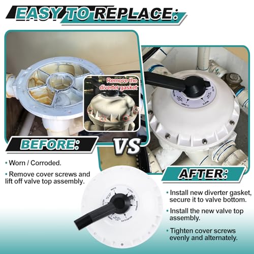 Image of 272422 Valve Top Assembly Compatible with Pentair 2-inch Hi-Flow Valves Replace 261049 261142 261050, Switcher Seal and Compression Spring Included