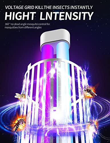 New Fi Bug Zapper，Two-Color Electronic Mosquito Zapper Outdoor Waterproof，Fly Trap，Insect Zapper，Mosquito Killer Outdoor And Indoor For Home, Kitchen, Backyard, Camping (Bug Zapper) #TOP4