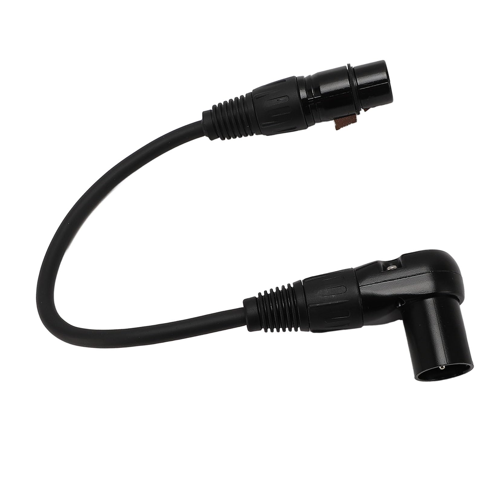 Cocoarm Cavo Microfonico XLR, Adattatore in PVC da 90 Gradi per Mixer da Studio e Altoparlanti con Angoli Regolabili (30 cm / 11,81 pollici)