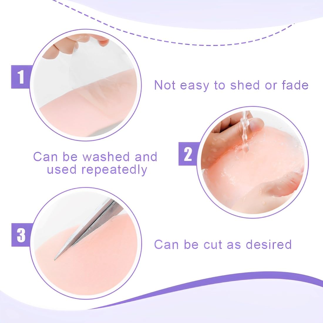 Copriwater Autoadesivo Morbido - Set 4 Paia Lavabile