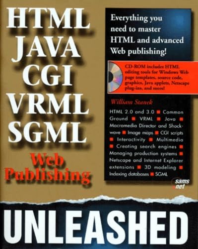 Html, Cgi, Sgml, Vrml, Java Web Publishing Unleashed