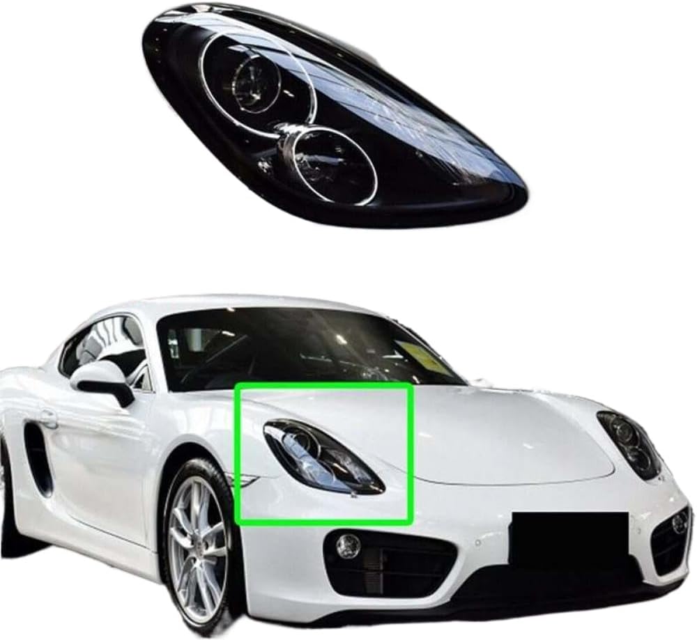 Car Headlight Lens Shell Cover Compatible With Cayman 981 2013 2016