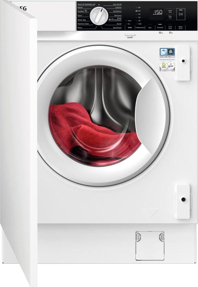 Aeg Lx6wg74634bi Integrated Washer Dryer