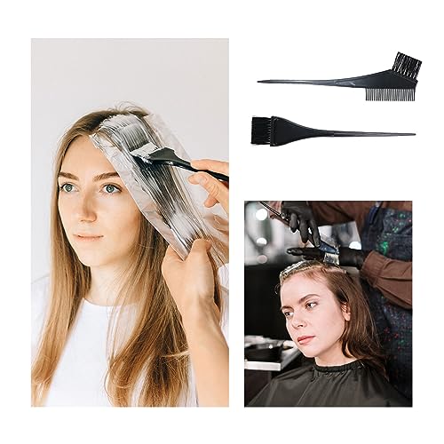 Foto von SKHAOVS 7 Stück Silikon Strähnchenhaube Set Silikon-Highlight-Kappen-Set Highlight Haar Kappe Hervorhebung Friseurkappe mit Haken für Salon Haus Haarefärben Zubehör