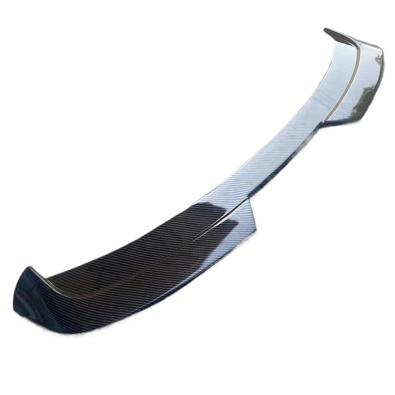 Voiture Queu Aile Becquet Arrière en Plastique ABS Non Peint pour Seat Leon MK2 2009-2012, Aspect Fibre De Carbone, Couvercle De Coffre Spoilers(Fake Carbon Fiber)
