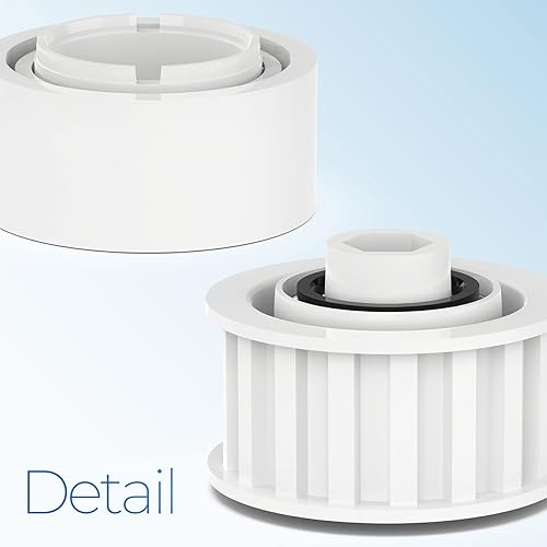 Miniatura 5 de Piezas de repuesto para limpiador de piscinas, paquete de 4 ruedas guía y 2 unidades de engranajes de polea 3884997-R6 para limpiador de piscinas