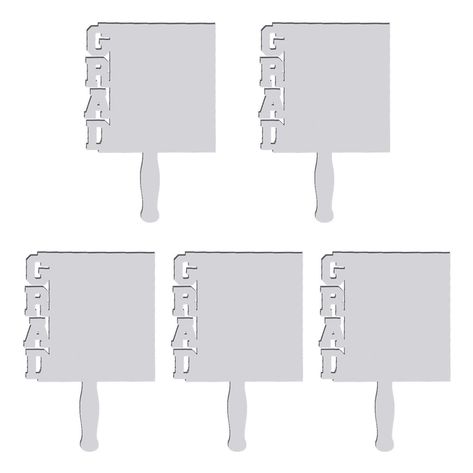 ZhangFan 5Pcs 2023 Graduation Photo Frame Blank Graduation Picture Frame DIY Craft for Tabletop Book Shelf Display Party Supplies