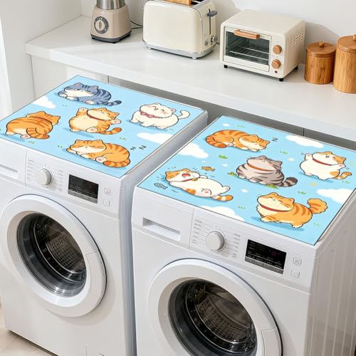 Housse pour lave-linge au motif chat mignon idéale pour la cuisine