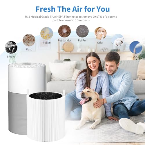 Image of 2 Packs 511 Replacement Filters Compatible with Blueair Blue Pure 511, 2 Stages Filter of premium filter and Activated Carbon