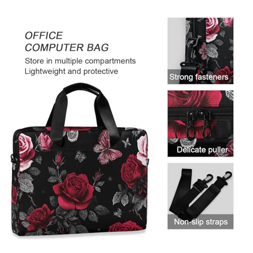 Maletín para portátil con diseño mariposa 13-15.6 pulg miniatura 6