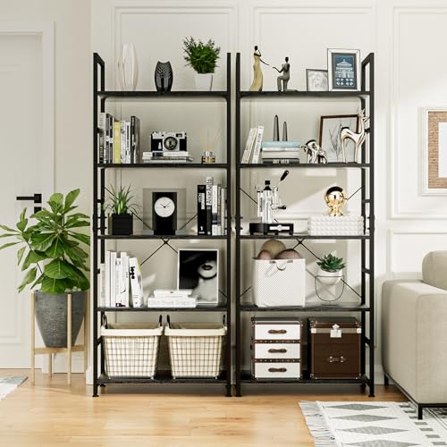 Image of NUMENN 7 Layer Multipurpose Bookshelf Rack | Waterproof Plastic Book Storage Shelf for Home, Study Room, Living Room & Office | DIY Free-Standing Organizer for Books (Durable & Lightweight) (5 Layer)