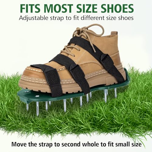 Zapatos aireadores para césped con puas ajustables miniatura 4