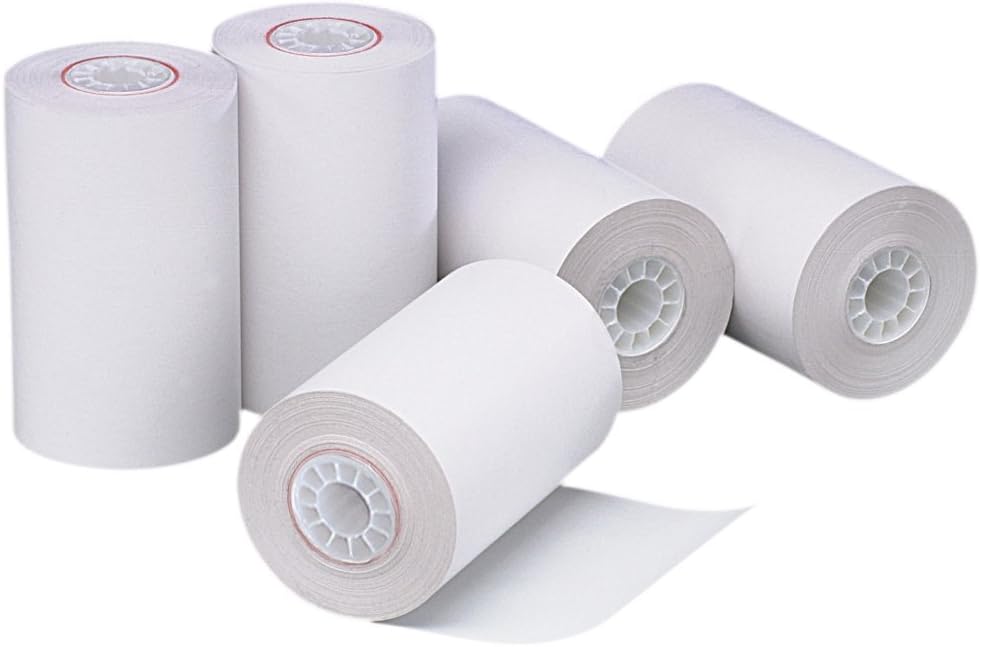 PM CompanyPerfection One Ply Bond Rolls, for Verifone Eclipse Machines, 3 X 85 Feet, White, 50 Rolls to Carton (09228)
