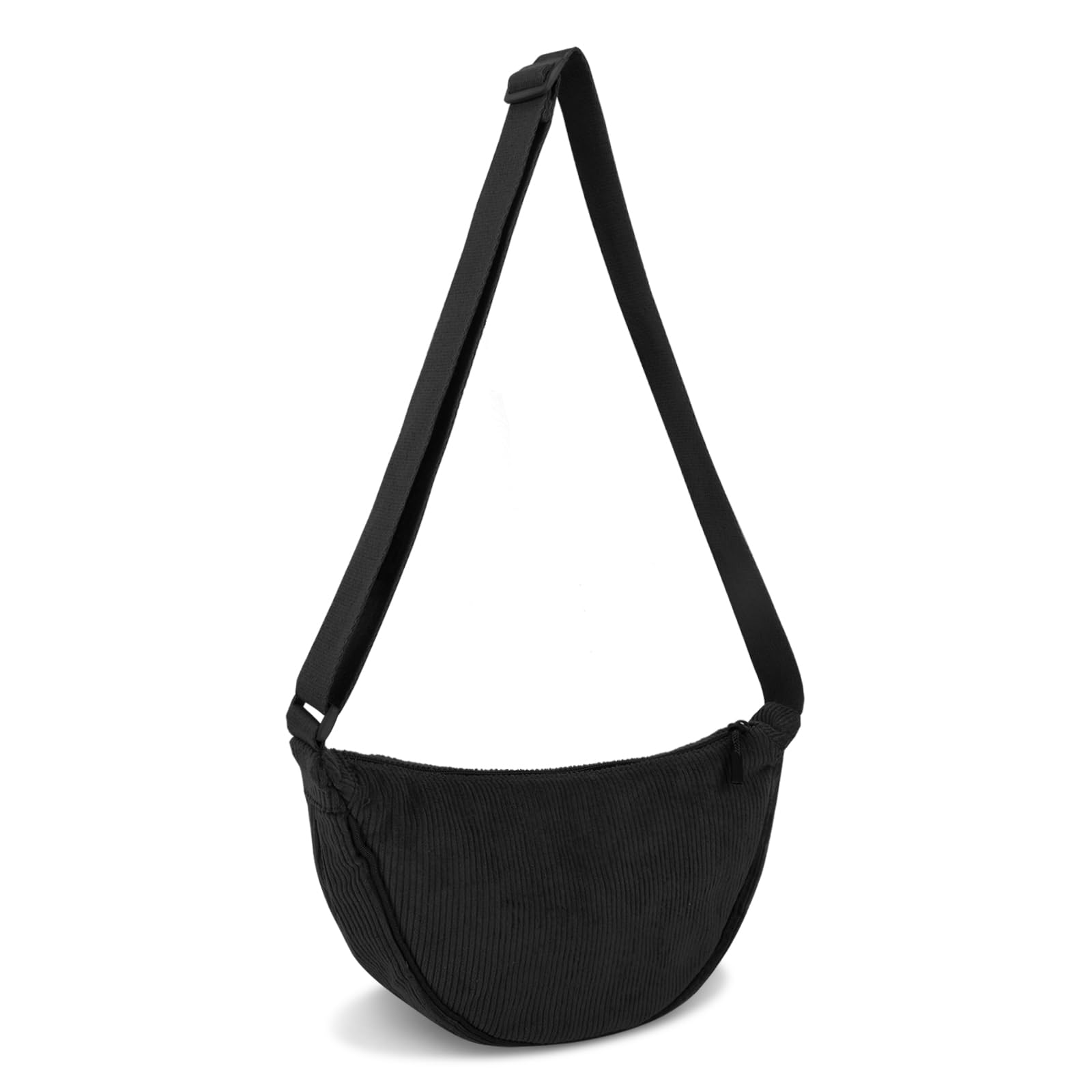 Nylon Crescent Crossbody Bag for Women Purses Trendy Men,Small Travel Sling Bag Hobo
