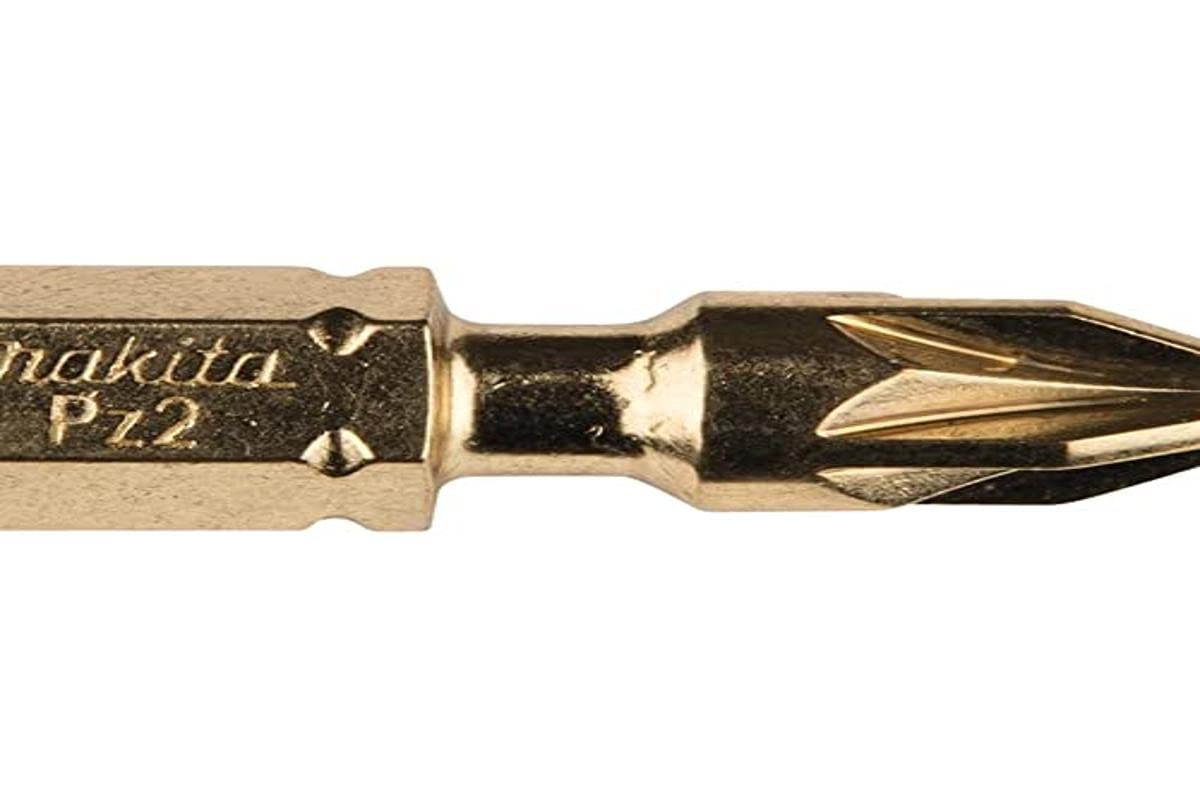 Makita Impact Gold Pozi Screwdriver Bits PZ2 25mm Pack of 2
