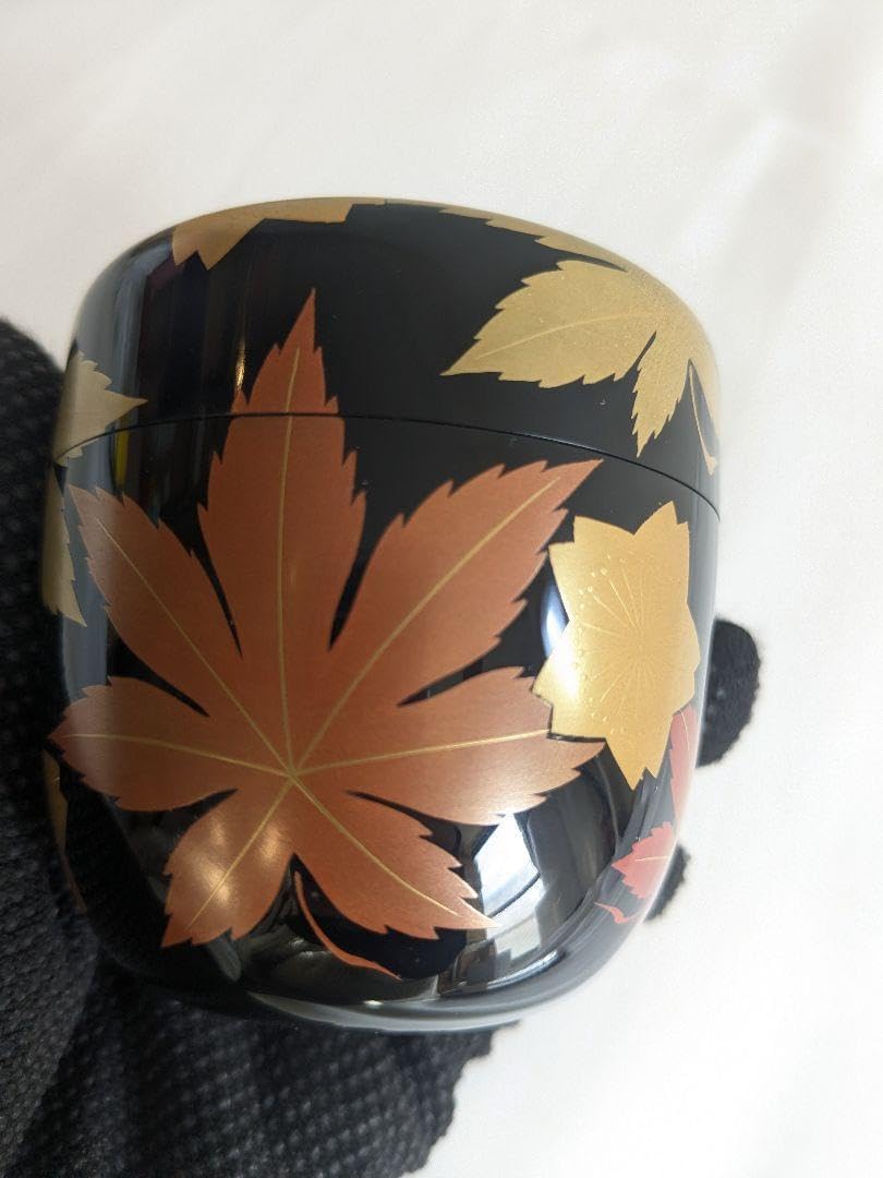 雲錦 棗 紅葉 茶道具 茶室 未使用】雲錦 棗 紅葉 陶器 茶道具 茶室