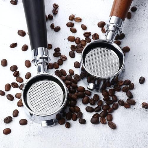 Image of THW Bottomless Portafilter for Coffee Machine 51mm Black PVC Handle| Kitchen Dining | Small Kitchen Appliances | Coffee | cafetaria (Black Handle)(for Indian Coffee Machines ONLY)