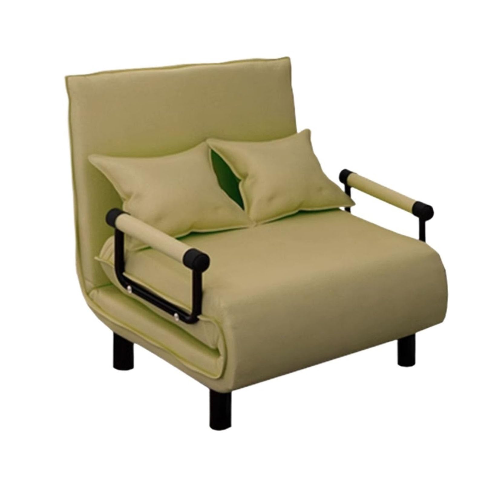 Poltrona letto Divano letto, poltrona trasformabile, pouf pieghevole multifunzione, moderno for gli ospiti for piccoli appartamenti(Green,100cm)