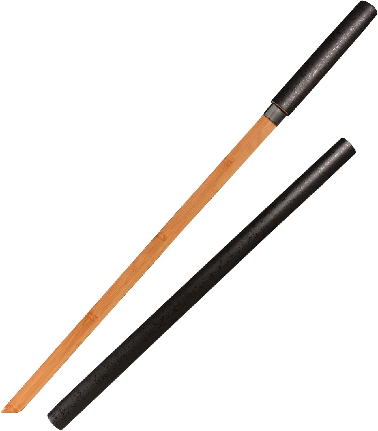 kljhld Training Sword Katana Practice Sword Black 39 inches, Swords