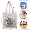 PLITI Book Plant Tote Bag For Women - Book Lover & Plant Enthusiast Canvas Handbag #3