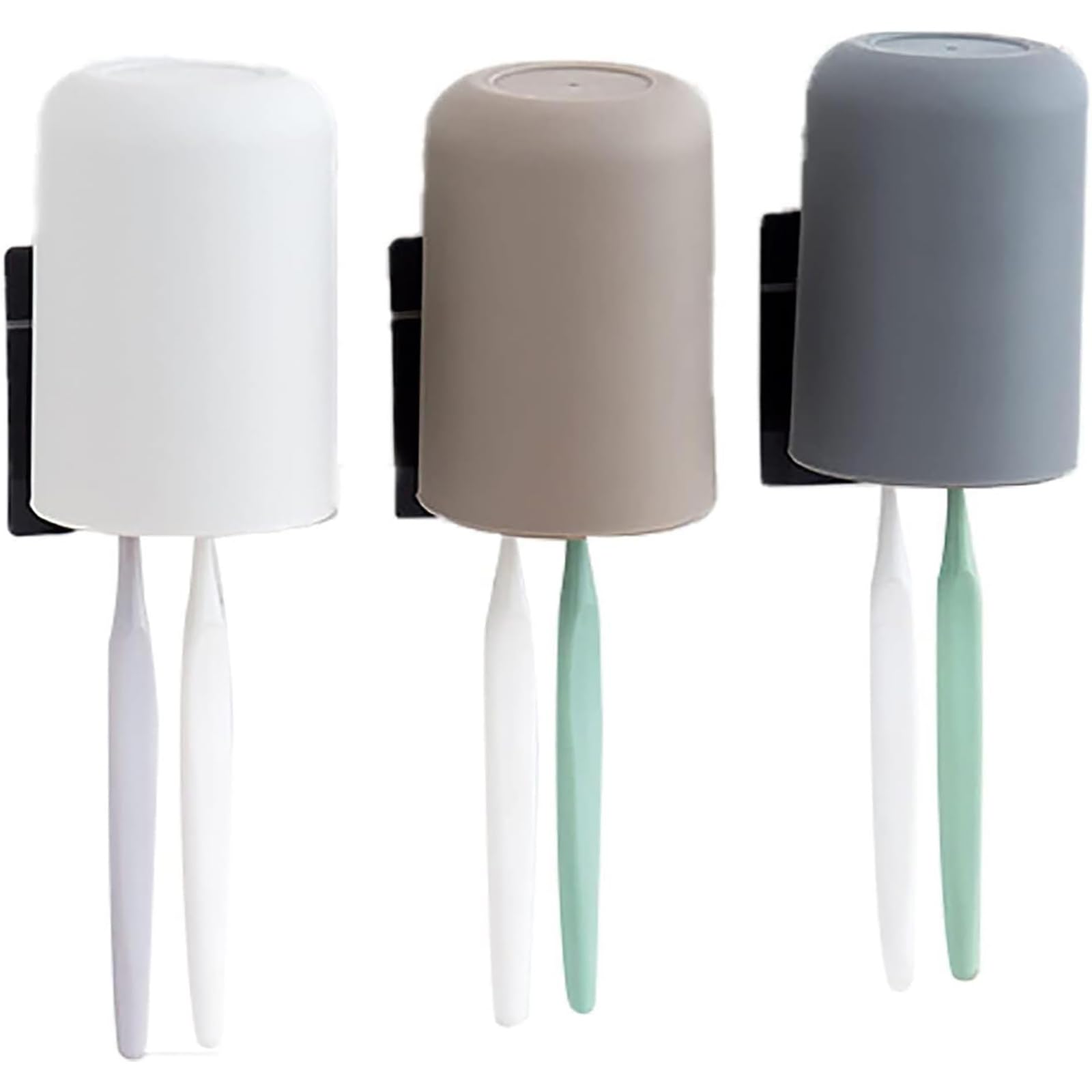 Amazon｜歯 ブラシスタンド コップ 付き ホルダー 壁掛け