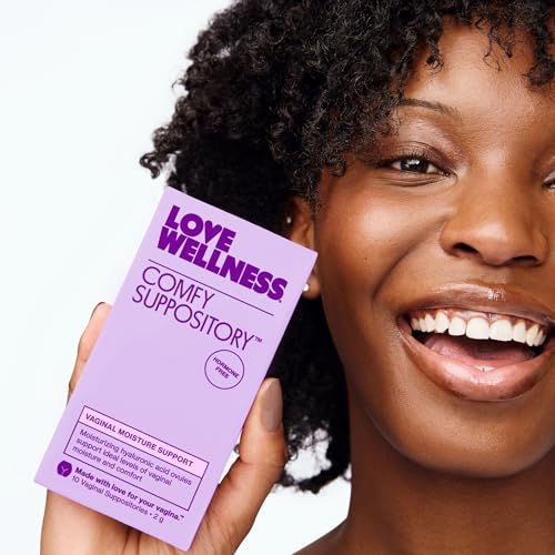 Image of Love Wellness Comfy Suppository | Vaginal Moisture Suppository | Hormone-Free with Hyaluronic Acid & Tremella Mushroom for Vaginal Dryness Support | 10 Count