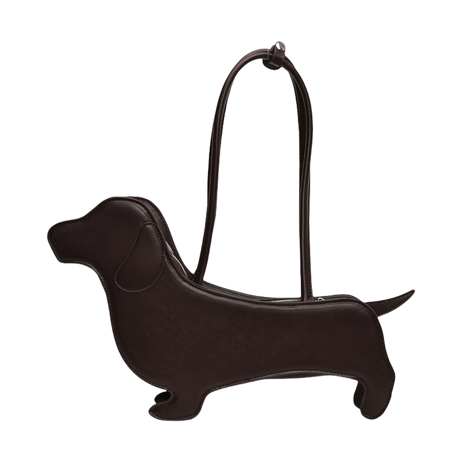 Maxtonser Unique Dachshund Designs Shoulder Bag PU Leather Handbag Underarm Purse For Dog Lover And Fashionable Women
