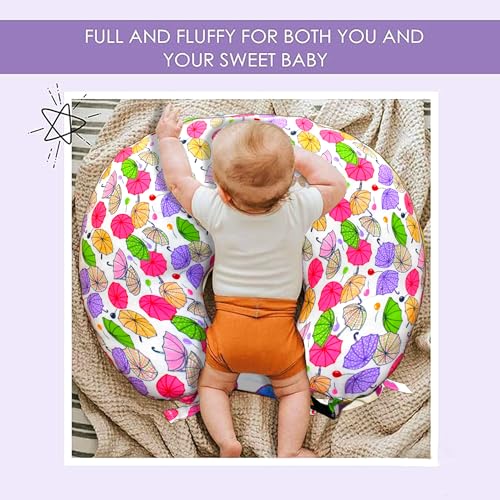 Image of VParents Baby Breast Feeding Pillow, Nursing Pillow, Maternity Feeding Pillow for Mother and New Born Baby (Chunky)