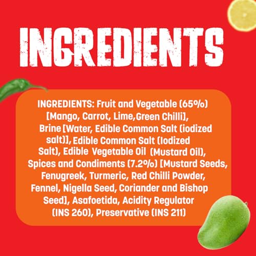 Image of Magik Mix Mixed Pickle 1Kg | No Palm Oil | Homemade Style Indian Achar | Grandma Recipe Mango, Lime, Green Chilli, Carrot, Mixed Vegetable Pickle (1 kg)