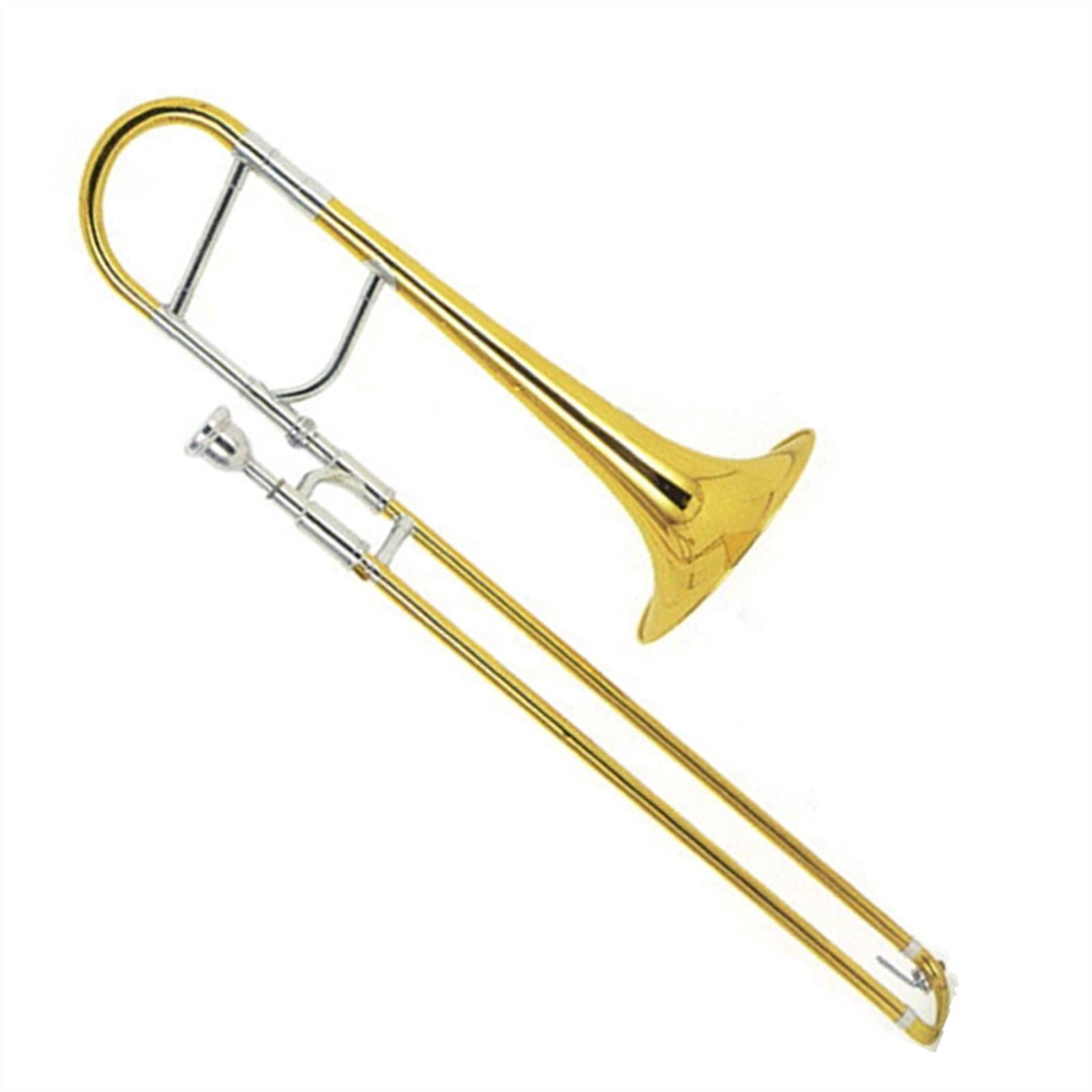 TSTS Popular Grade Gold Lacquer Tone EB Junior Alto Trombone Beginner Trombone