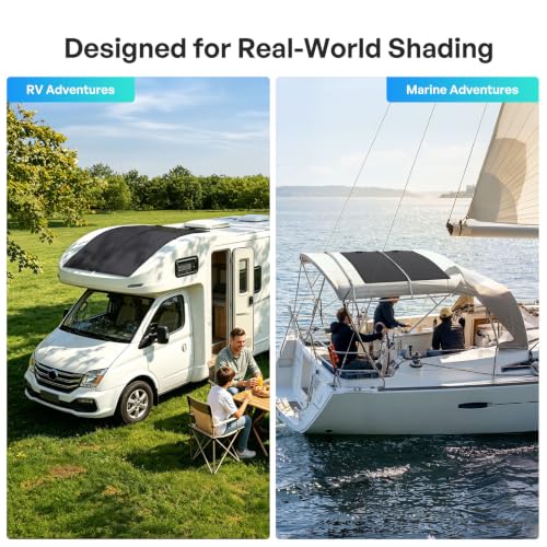 Renogy 200 Watt ShadowFlux Flexible Solar Panel, N-Type 25% High-Efficiency | 200W Solar Panel for RV Marine Rooftop Balcony, 270° Curve Surface, Partial Shading from Trees, Buildings, Leaves & Snow - image 6