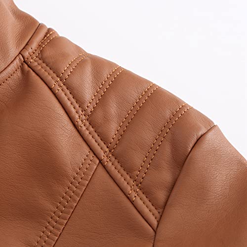 DEAR MODEL Belted Faux Leather Jacket