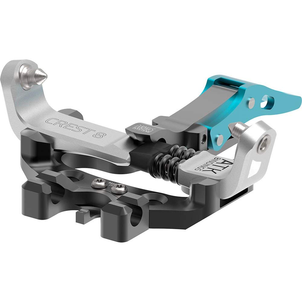ATK Bindings Attacco da Sci Alpinismo Crest 8, Black-White-Light Blue, 97mm