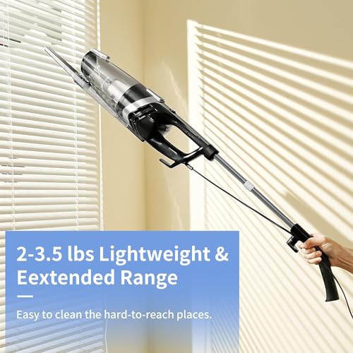 Image of Corded Stick Vacuum Cleaner for Home Pet Hair, Lightweight Stick Vacuum Cleaner with Powerful Suction for Carpet Tile and Hard Floor