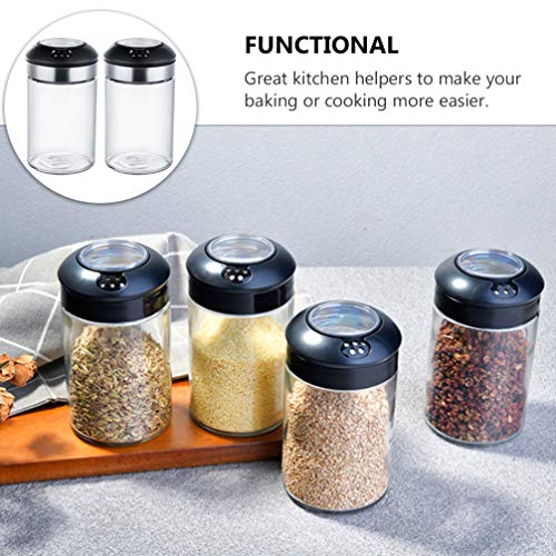 Cabilock 2Pcs Caixas pote de especiarias latas de tempero recipientes de mel conjunto de potes pimen