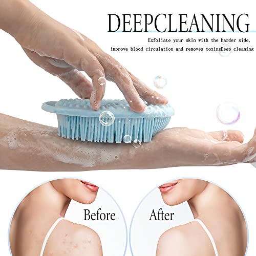 Pqruu PQRUU5463 3 Pack Silicone Body Scrubber thumb #4