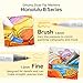 Ohuhu & Bobbie Goods Alcohol Markers, Co-branded 48-color Brush & Fine Alcohol Markers for Adult Artist Beginner Coloring Drawing Sketching Illustration, Honolulu B