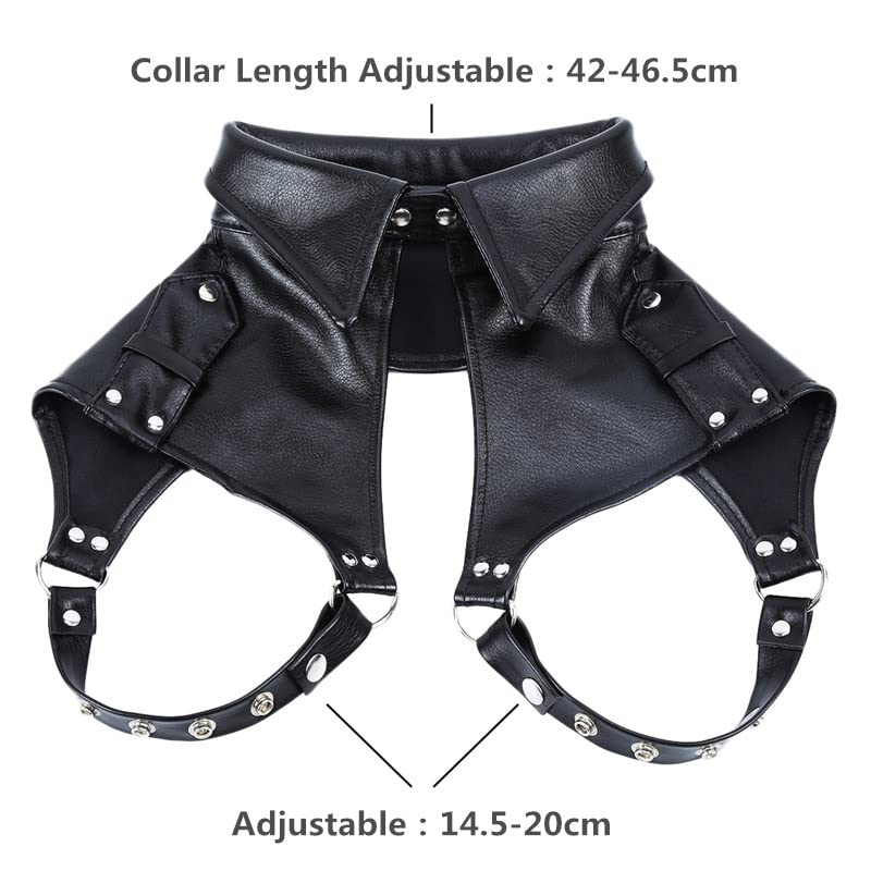 Men's Harness Adjustable Leather Body Harness Belt Strap Shoulder Cage Belt3