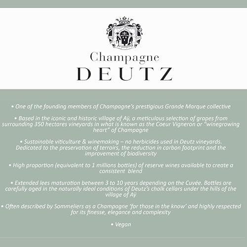Deutz Brut Classic Champagne Non Vintage with Gift Pack, 75 cl (Pack of 3)