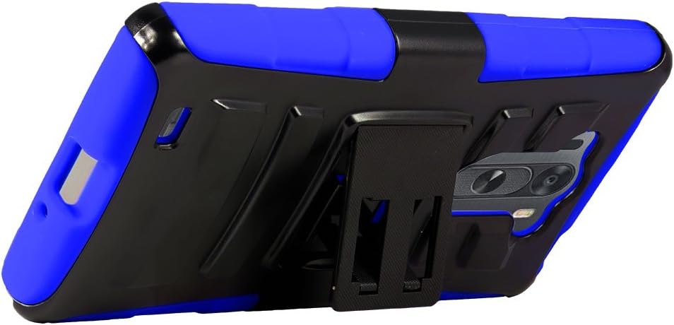 Armor for LG G Vista (VS880) Combo Case with Stand and Holster Blue