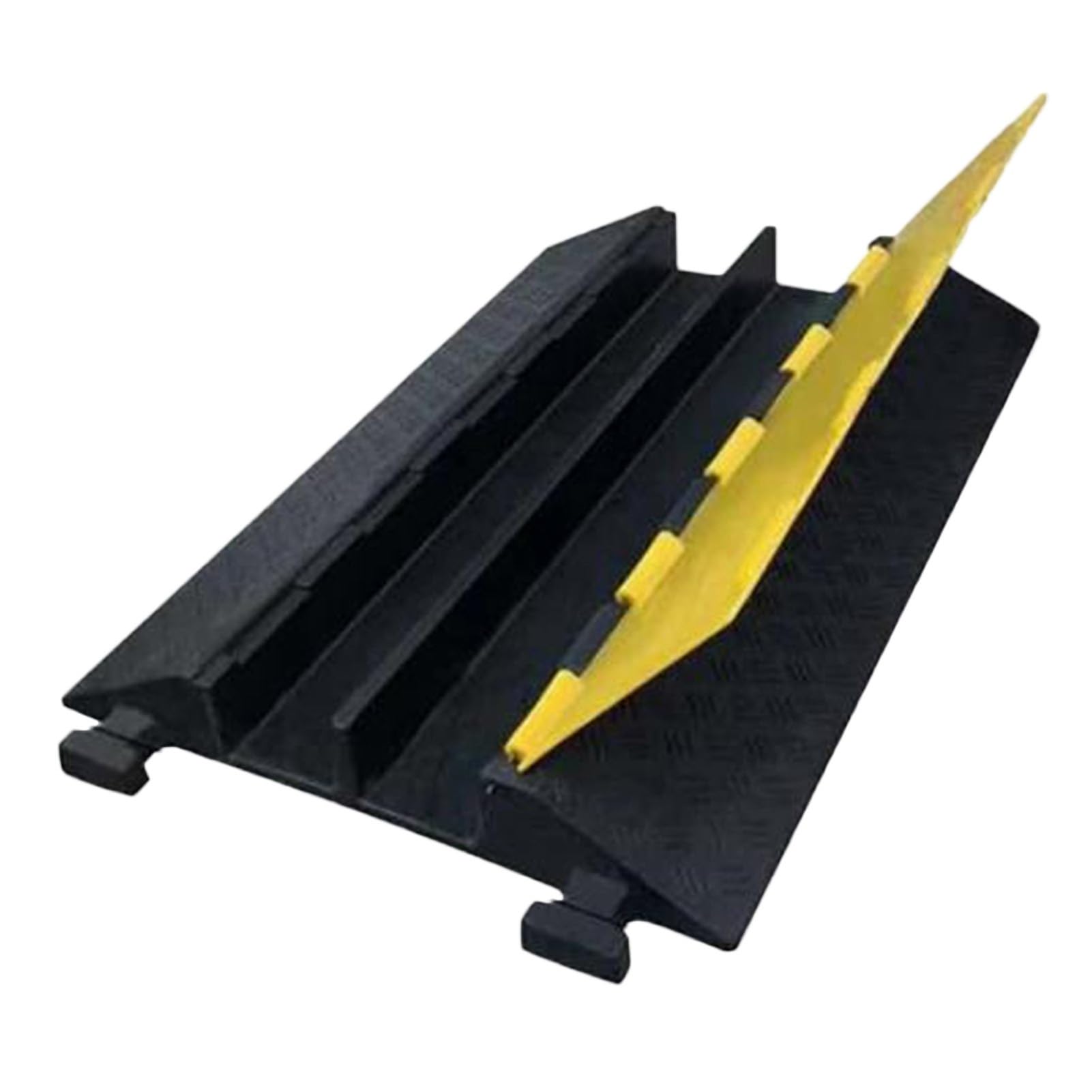 ZHANGGL Rubber Speed Bump,2 Channel Rubber Speed Bumps Humps,For Asphalt Concrete Gravel Driveway Indoor Outdoor，900X580Mm